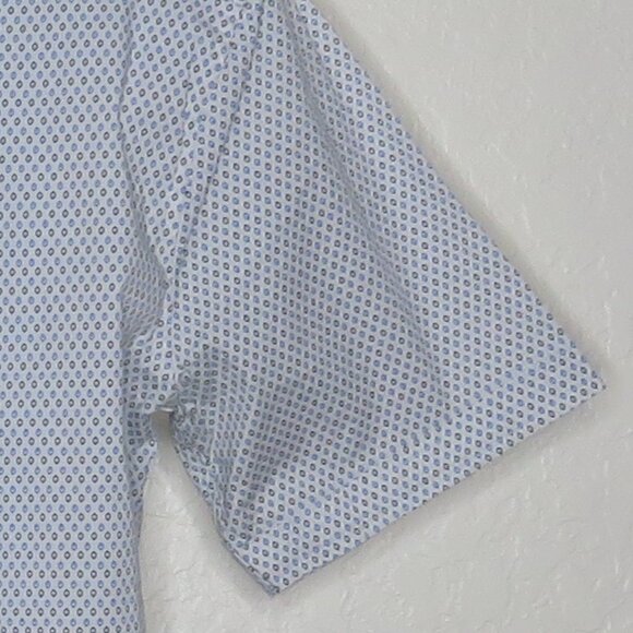 Michael Brandon* Men's Short Sleeve Button Down Curved Hem BOHO Shirt~ Size XL - Picture 11 of 12